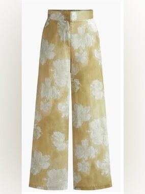 silky floral printed pants